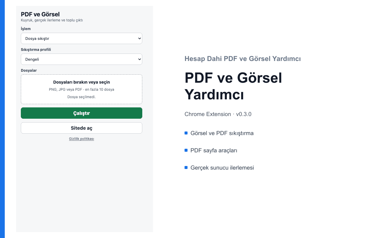 PDF ve Görsel Yardımcı ekran görüntüsü